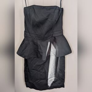 White House Black Market Strapless Peplum Dress